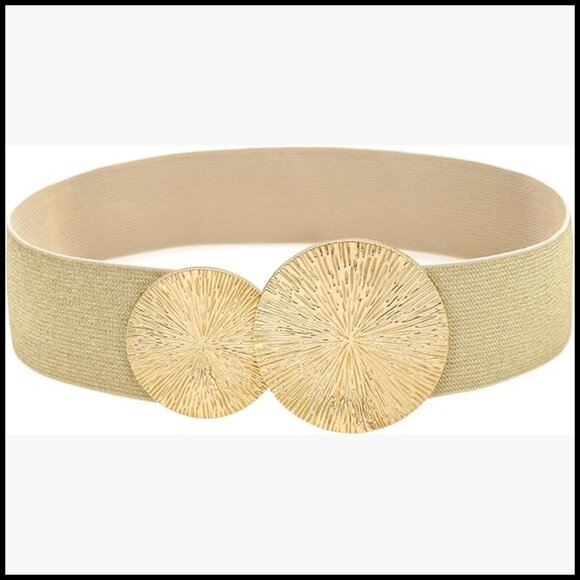 Wide Stretchy Elastic Cinch Belt for Dresses Alloy Buckle main image 7